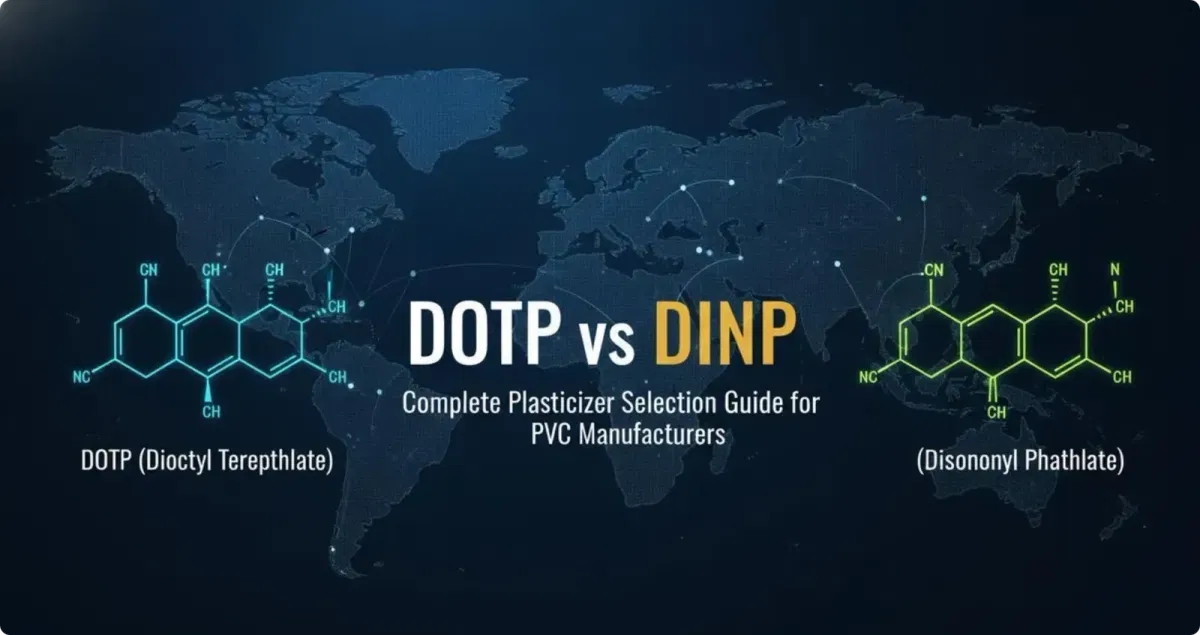DOTP vs DINP: Complete Comparison Guide for PVC Manufacturers - plasticizer industry blog article cover image