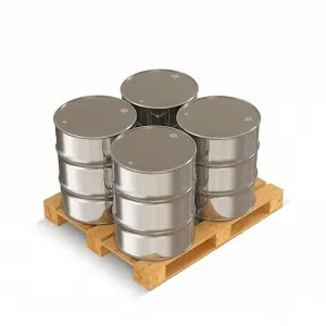 Blue galvanized iron drum for chemical packaging