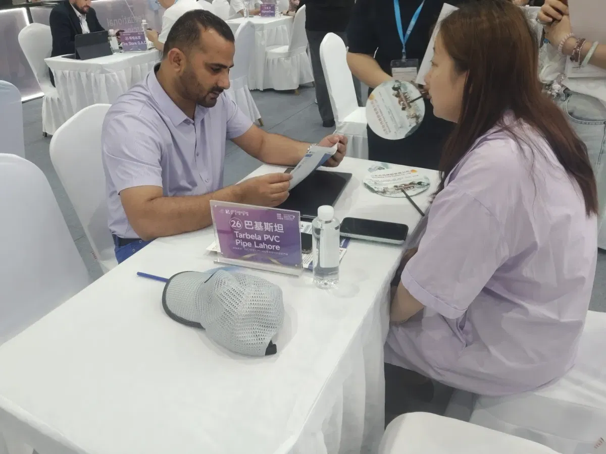 Shandong Changxing technical exchange with a Pakistani customer on PVC formulation